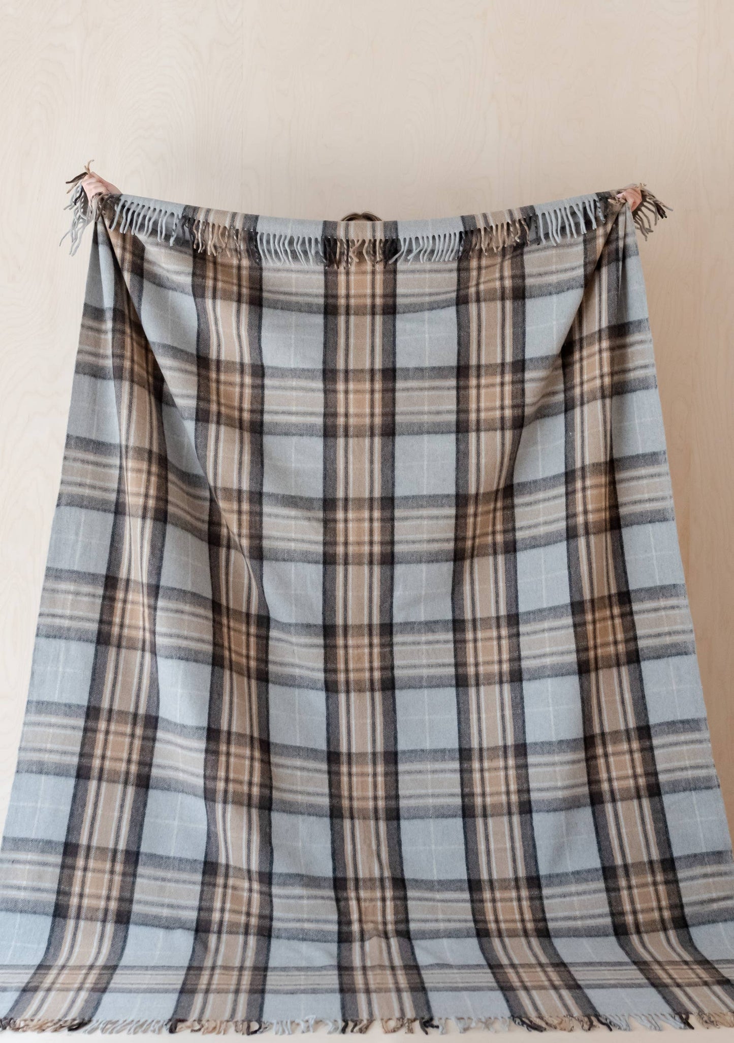 Recycled Wool King Blanket in Mackellar Tartan