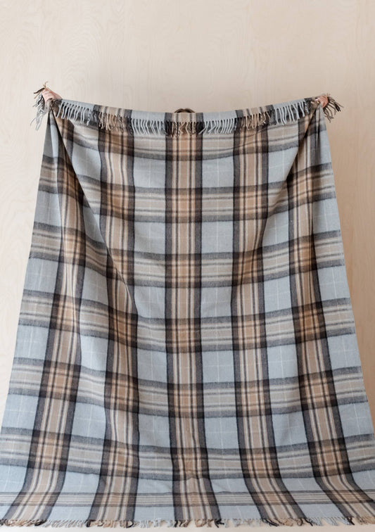 Recycled Wool King Blanket in Mackellar Tartan