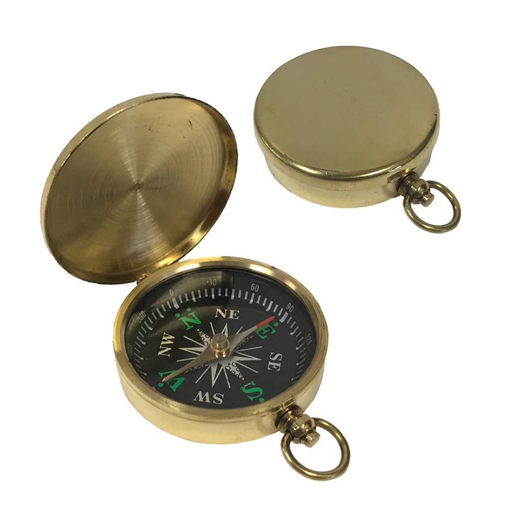 Solid Brass Pocket Compass