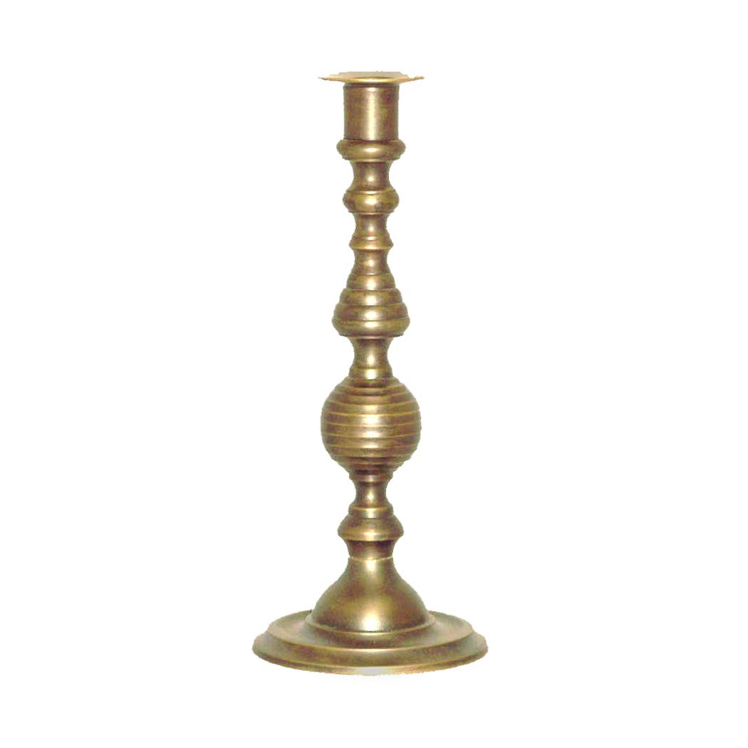 Solid Brass Candle Holder 9.5"