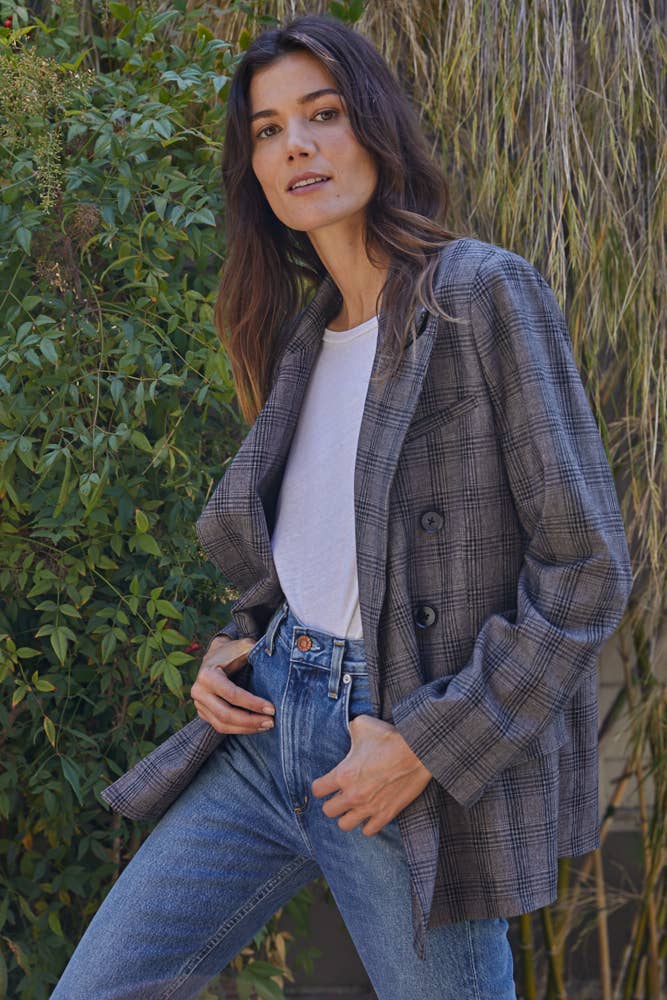 Plaid Blazer
