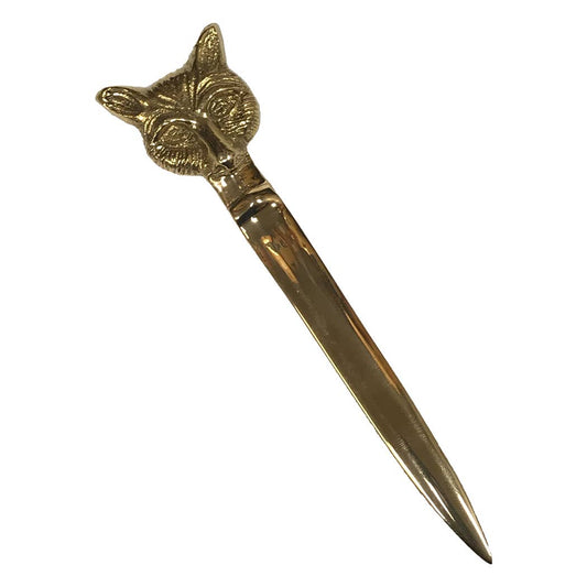 Brass Fox Letter Opener