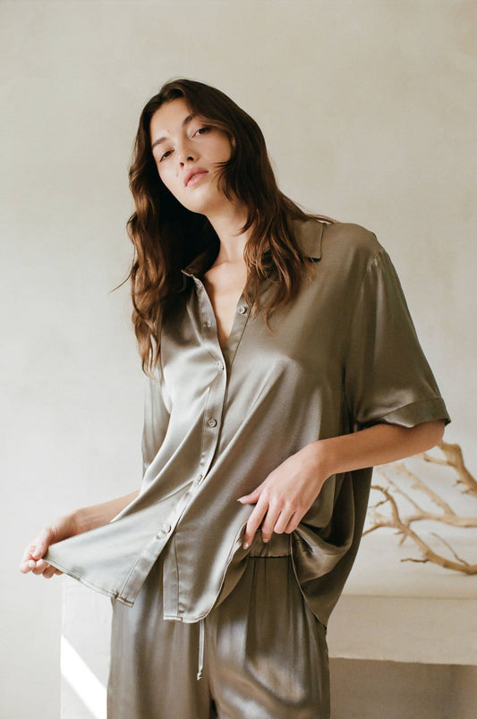Satin Pajama Set