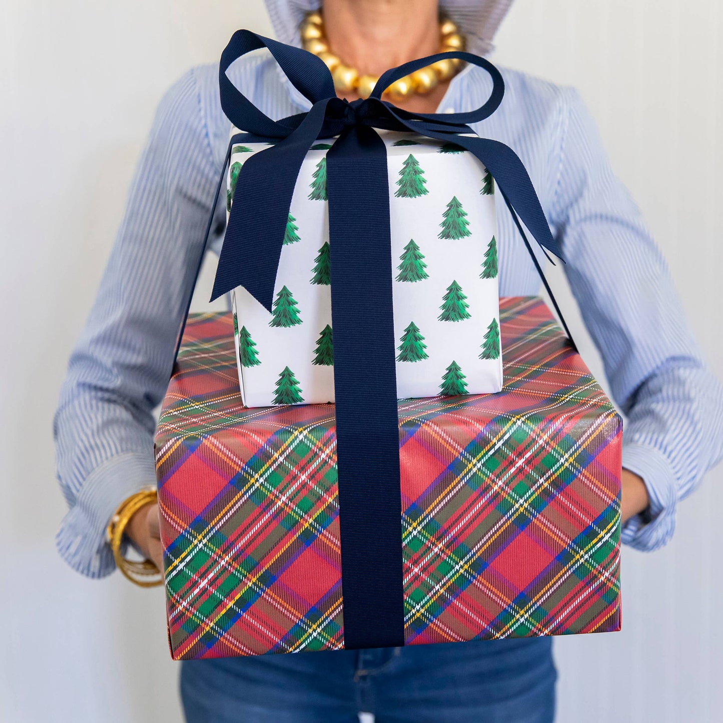Continuous Roll Gift Wrap | Tartan Plaid