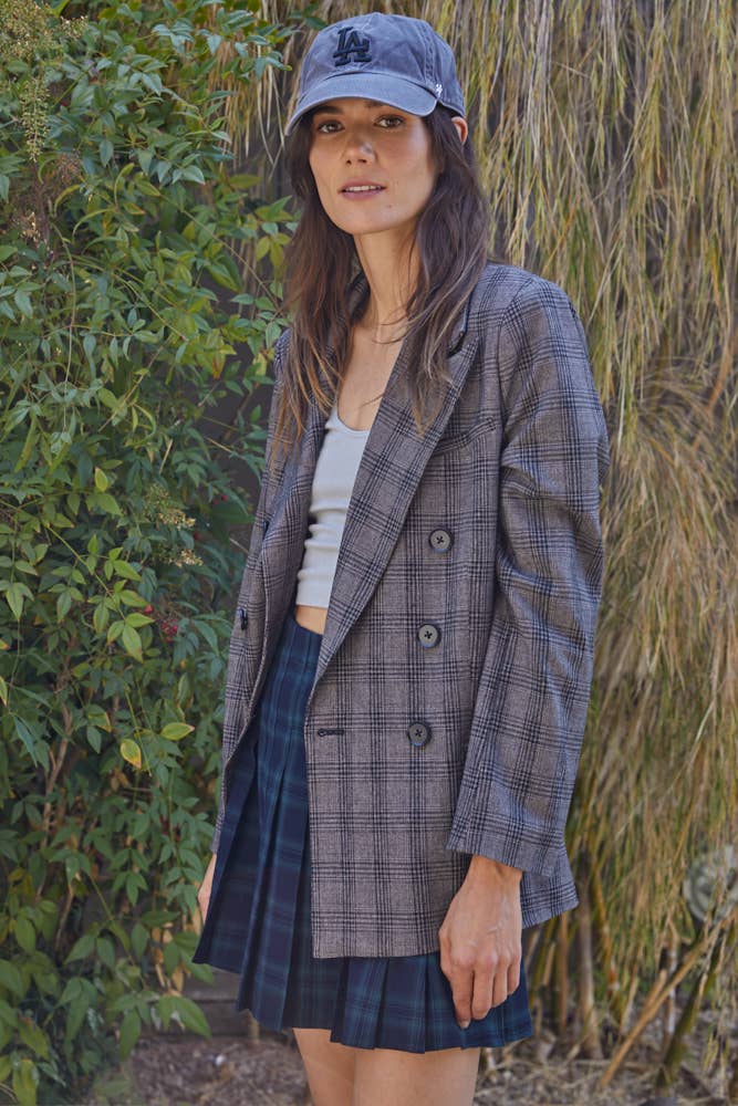 Plaid Blazer