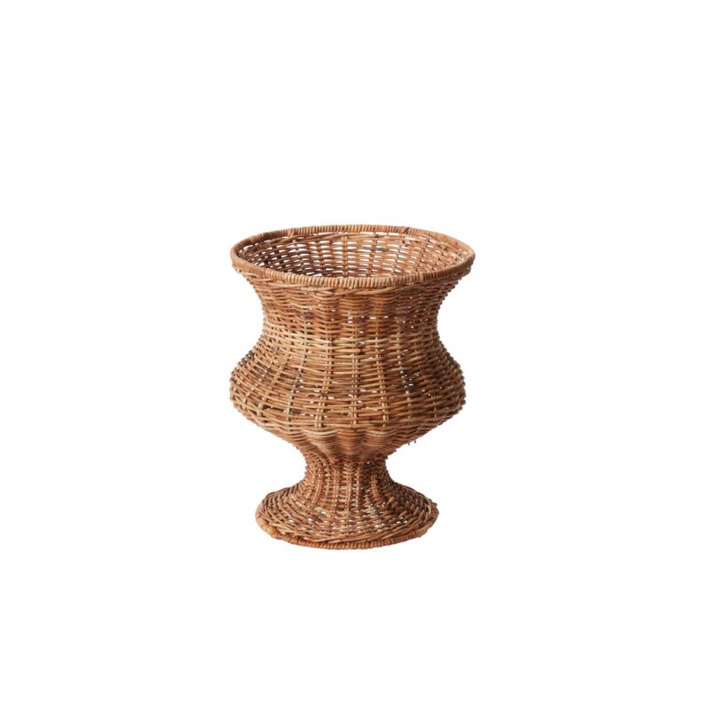 Rattan Urn