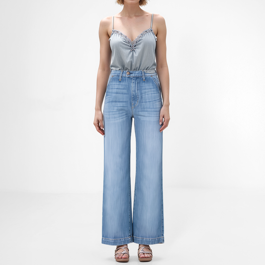 Quinn Wide Leg Trouser In Pomona