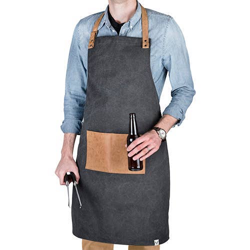 Canvas Grilling Apron with Pocket