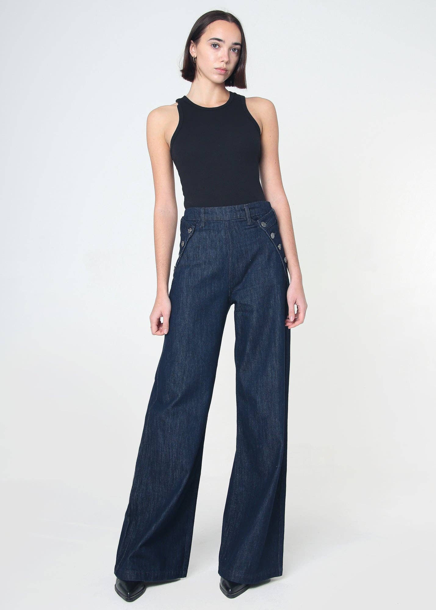 Dina High Waisted Wide