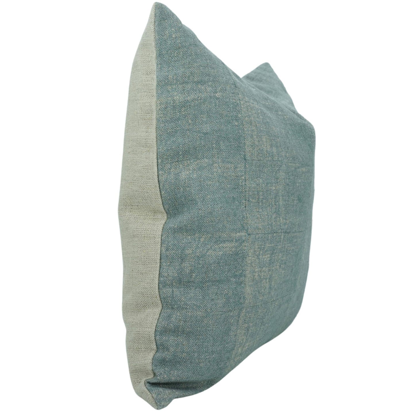 Light Blue Thick Linen Pillow