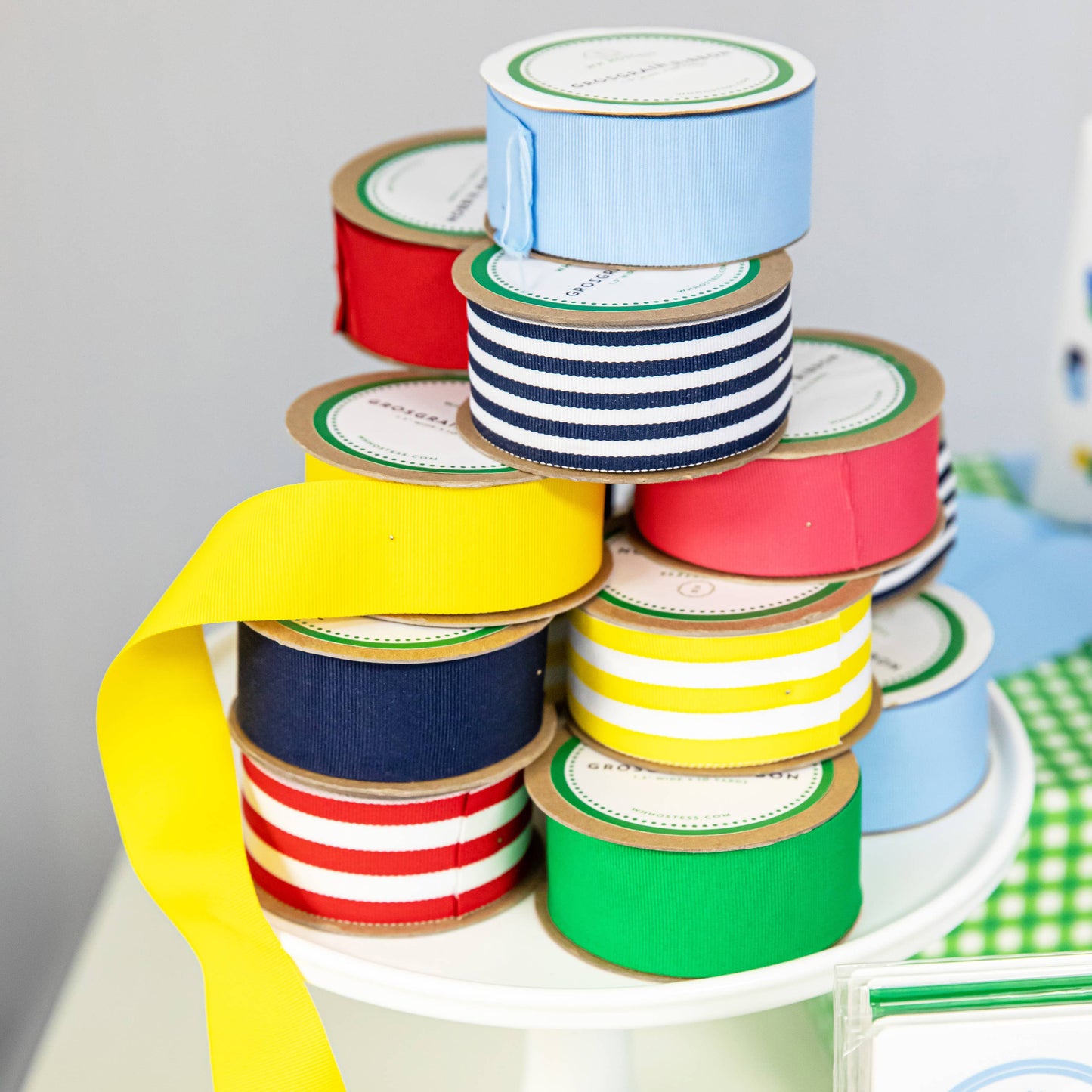 Preppy Solid Grosgrain Ribbon | Navy Blue