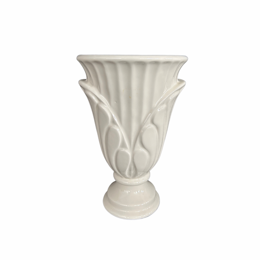 Vintage Acanthus Ceramic Vase