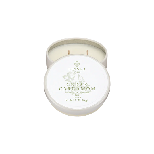 Linnea cedar cardamom petite candle