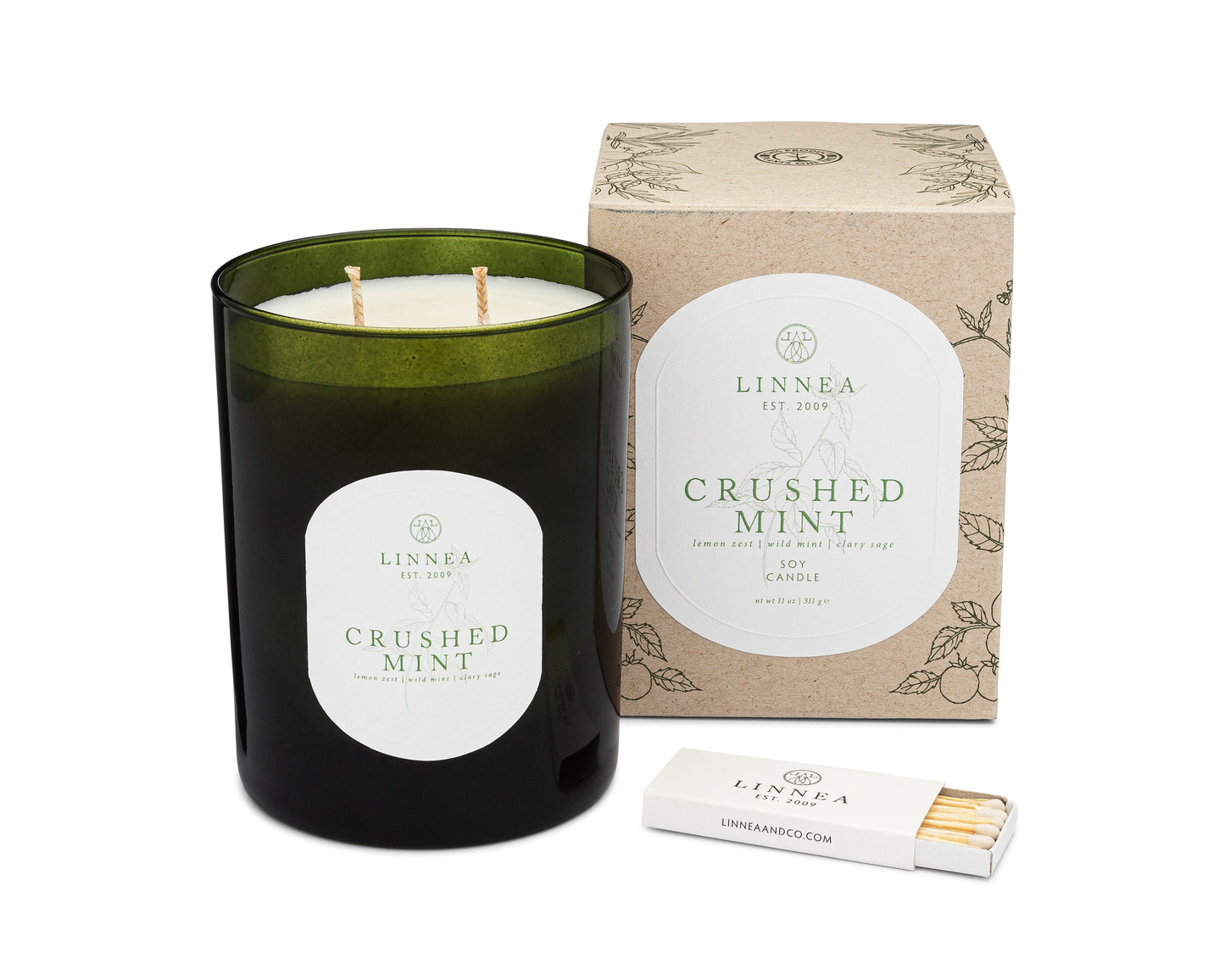 Crushed Mint Large 2-Wick Candle