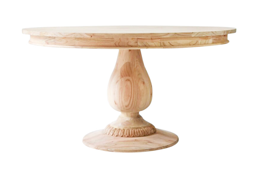 55" Charlotte Pedestal Table (Natural)