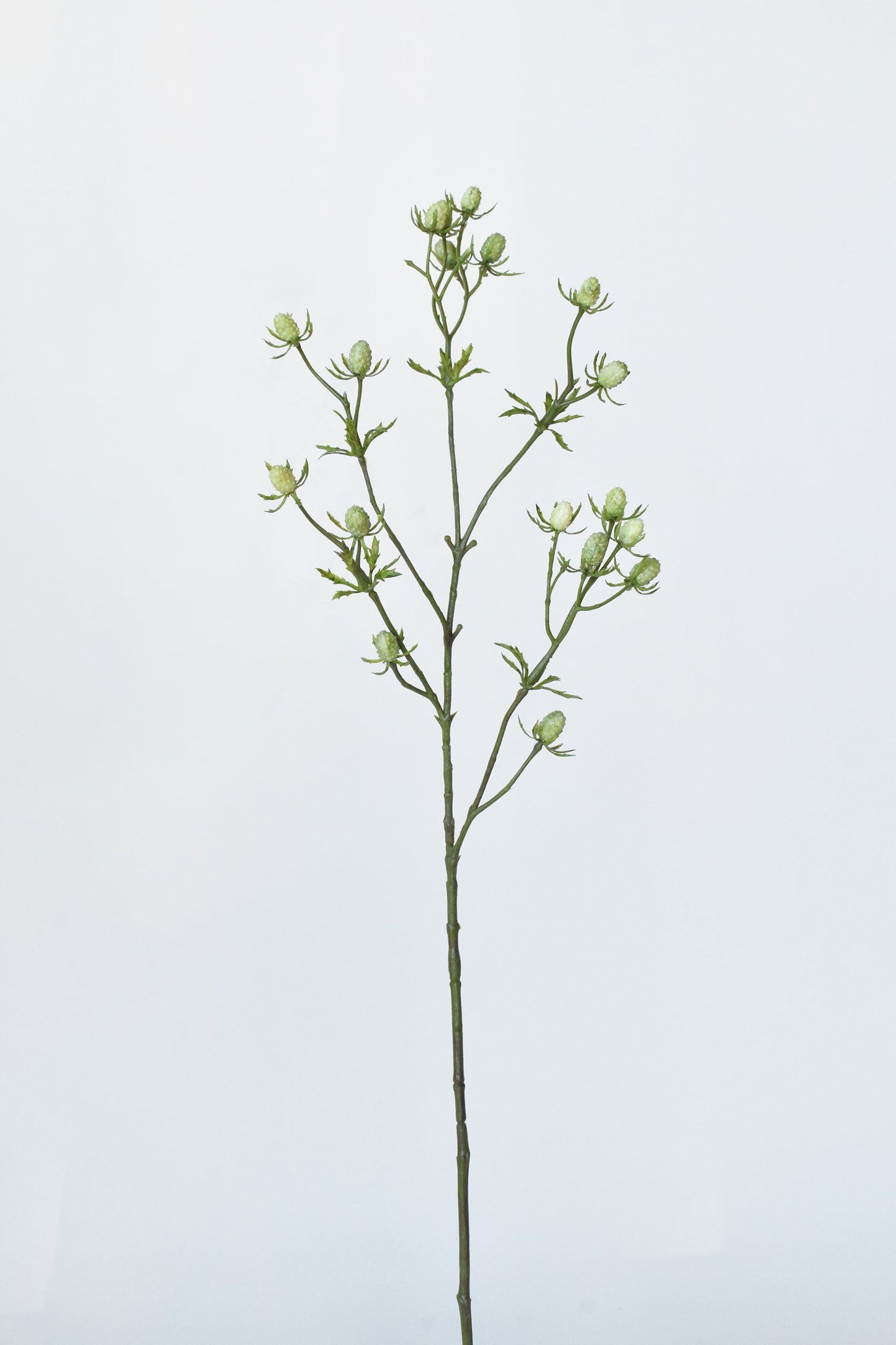 24" Faux Green Thistle Spray Stem