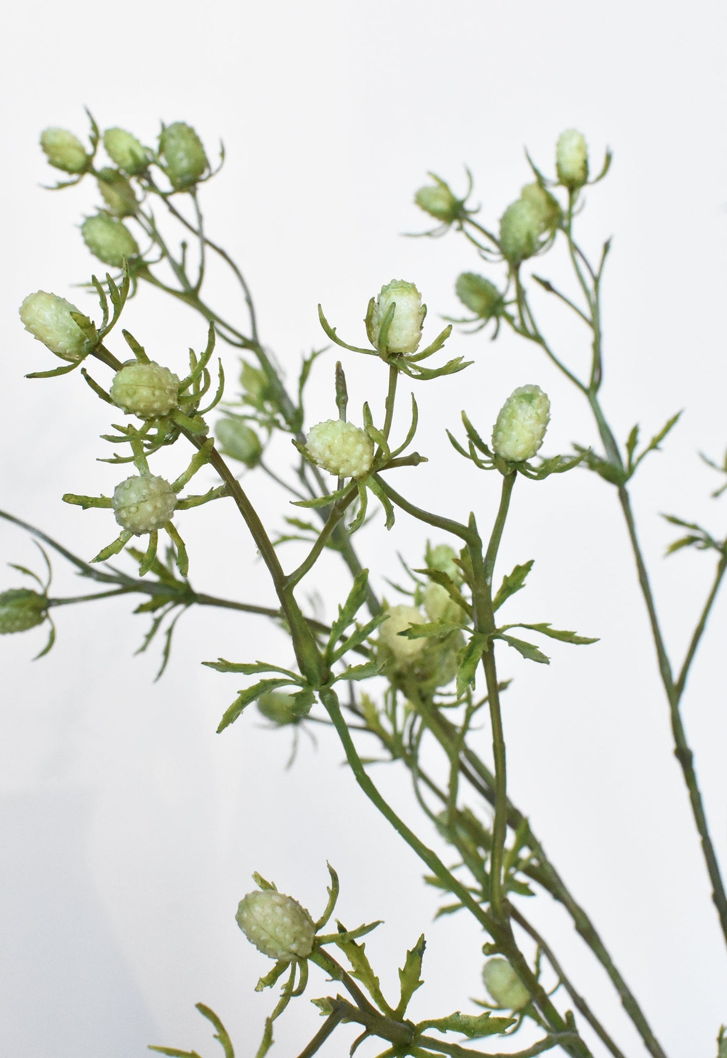 24" Faux Green Thistle Spray Stem