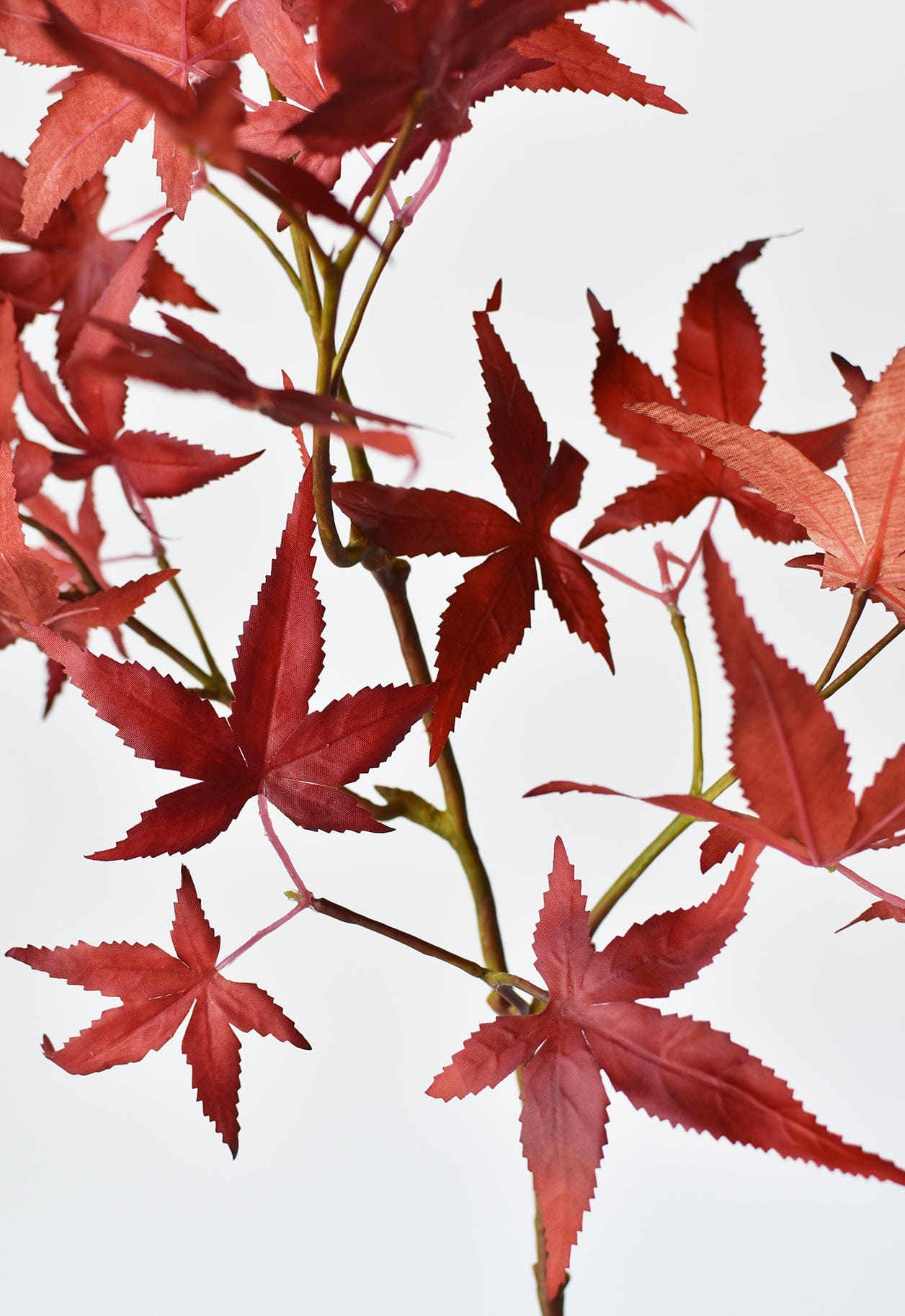 27" Faux Japanese Maple Leaf Stem