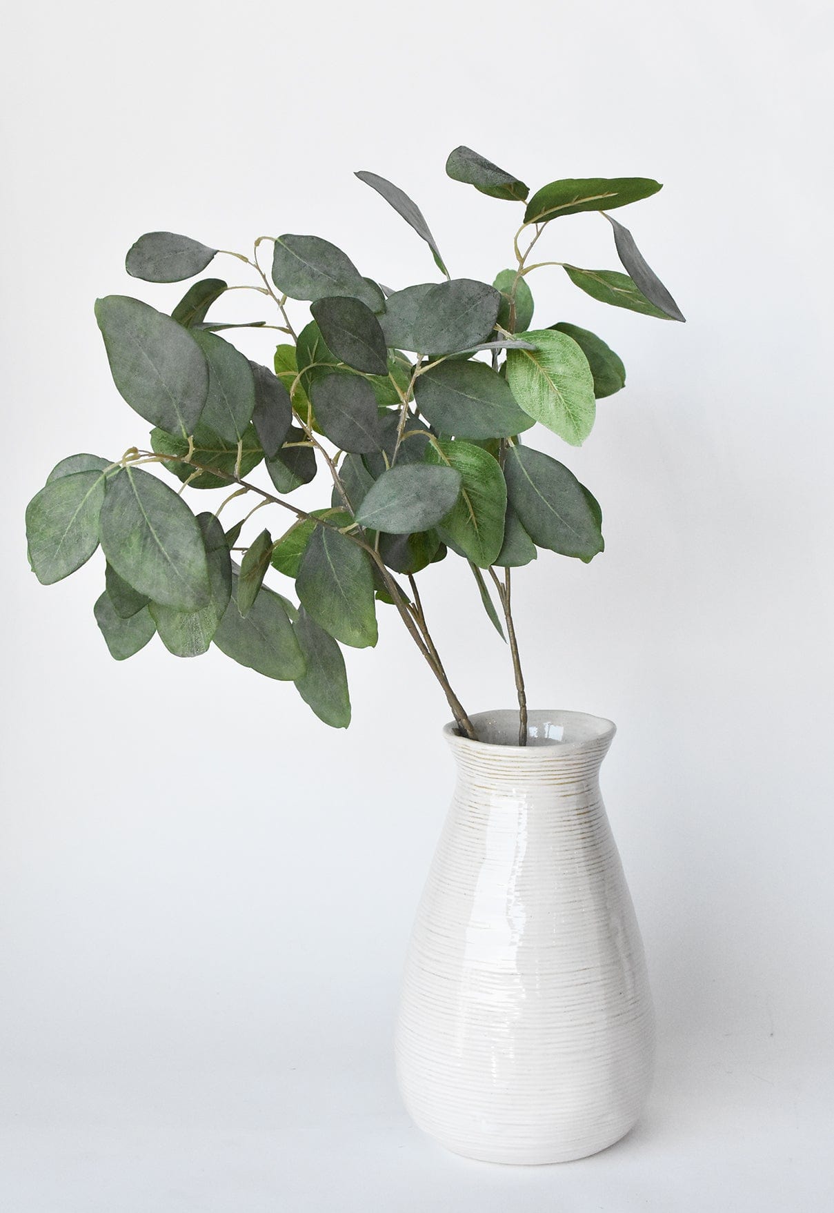 24" Faux Eucalyptus Leaf Stem