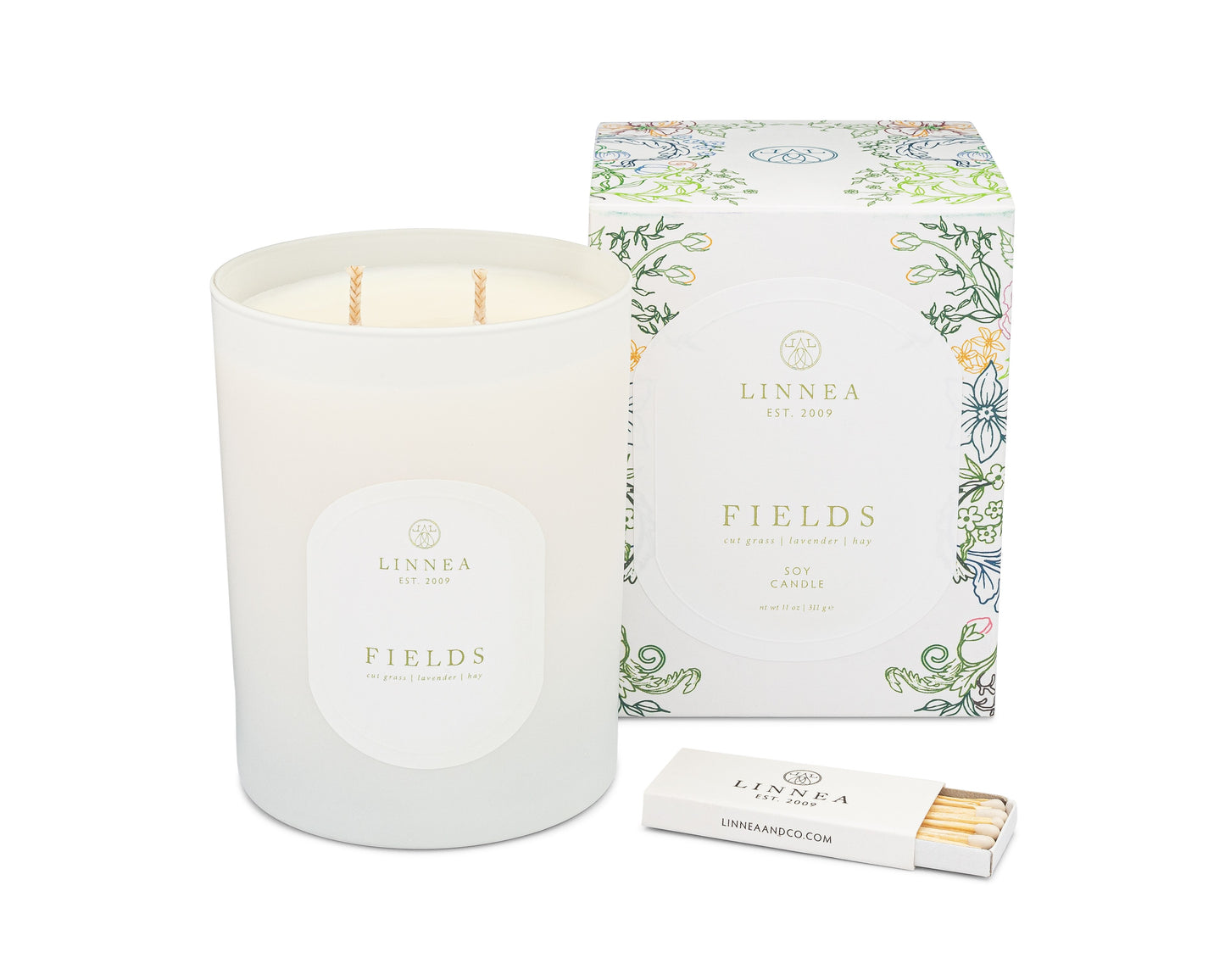 Fields Large 2-Wick Candle