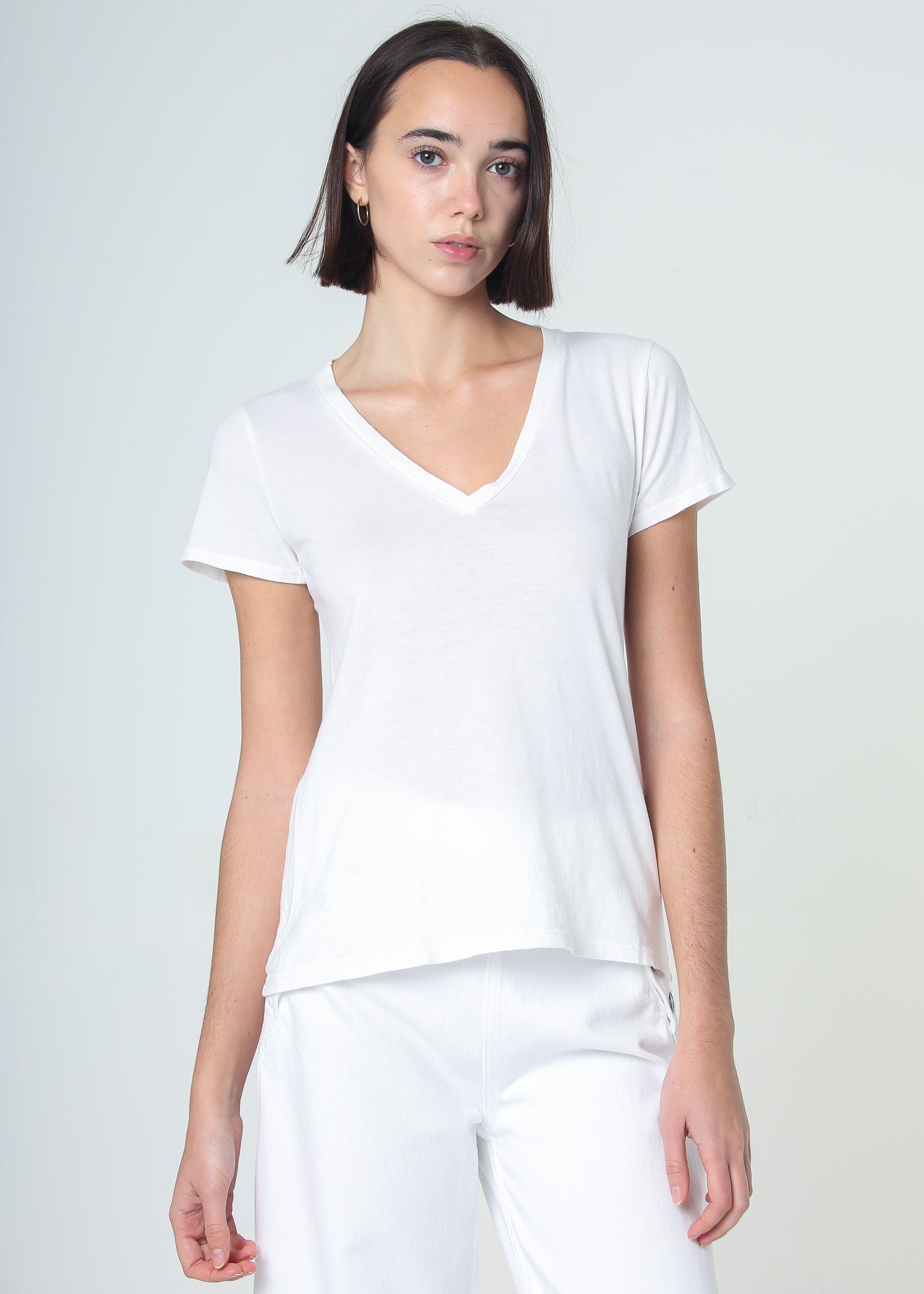 Supima Cotton V Neck Tee