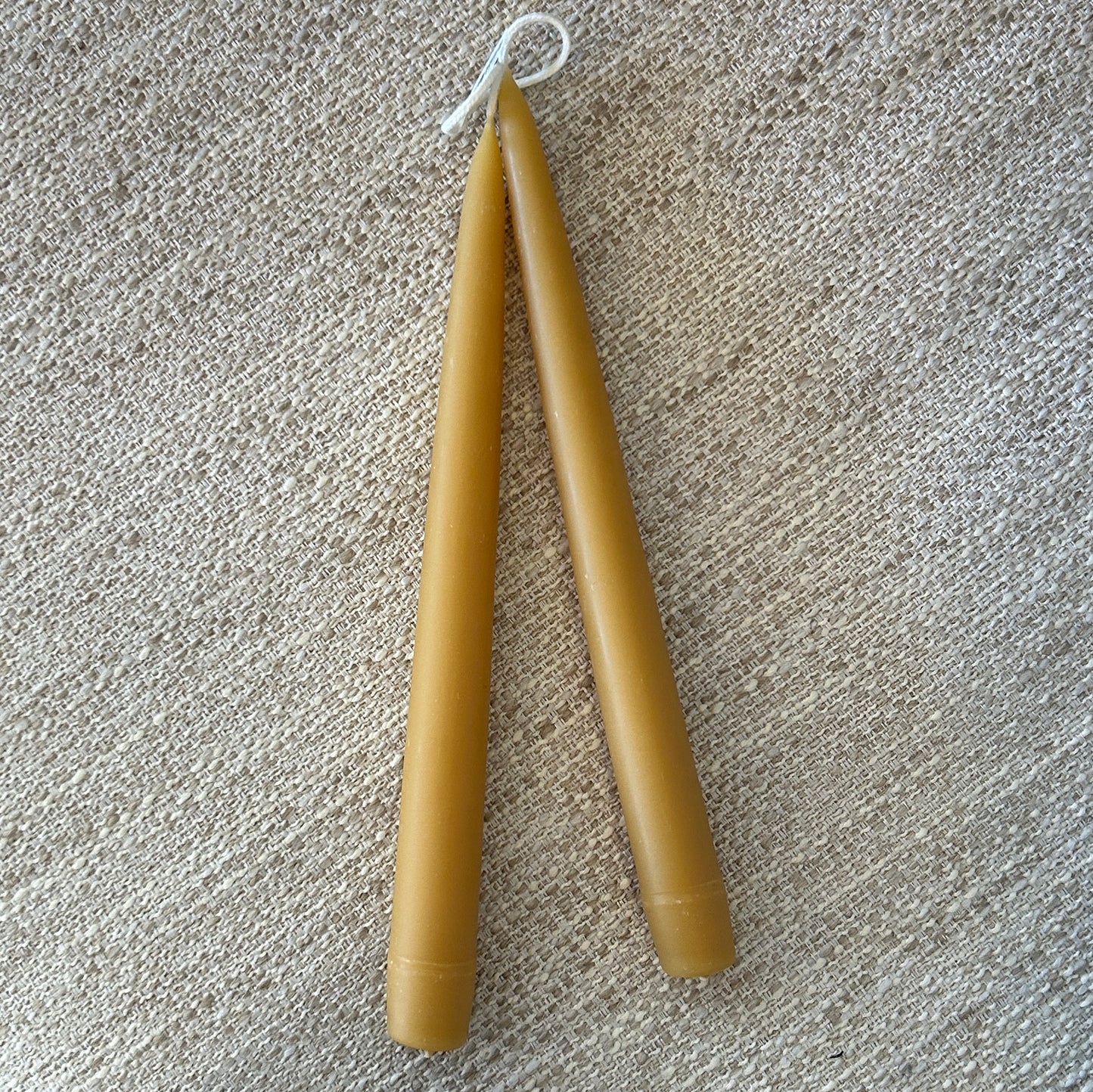 Beeswax Taper Candle Pair - 9"