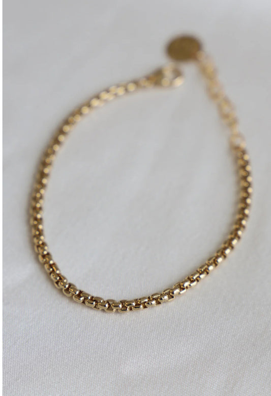 ROUND BOX CHAIN BRACELET