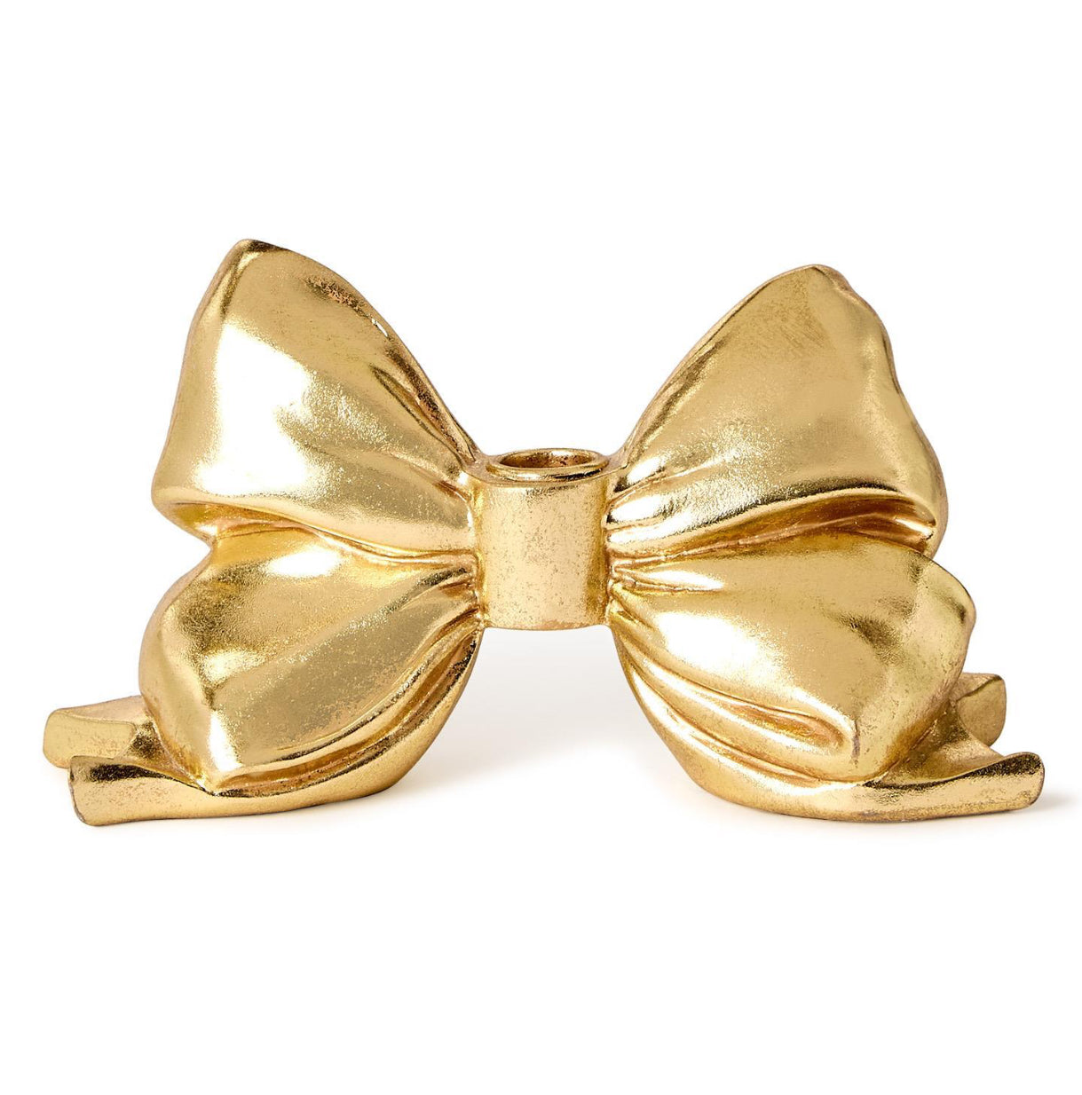 Bow taper candle holder