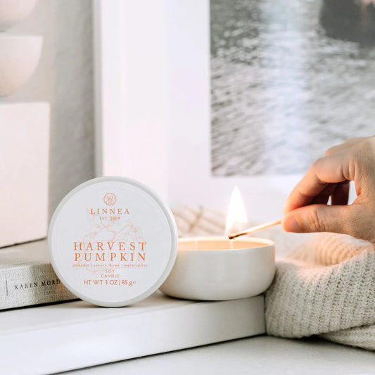 Linnea petite candle harvest pumpkin