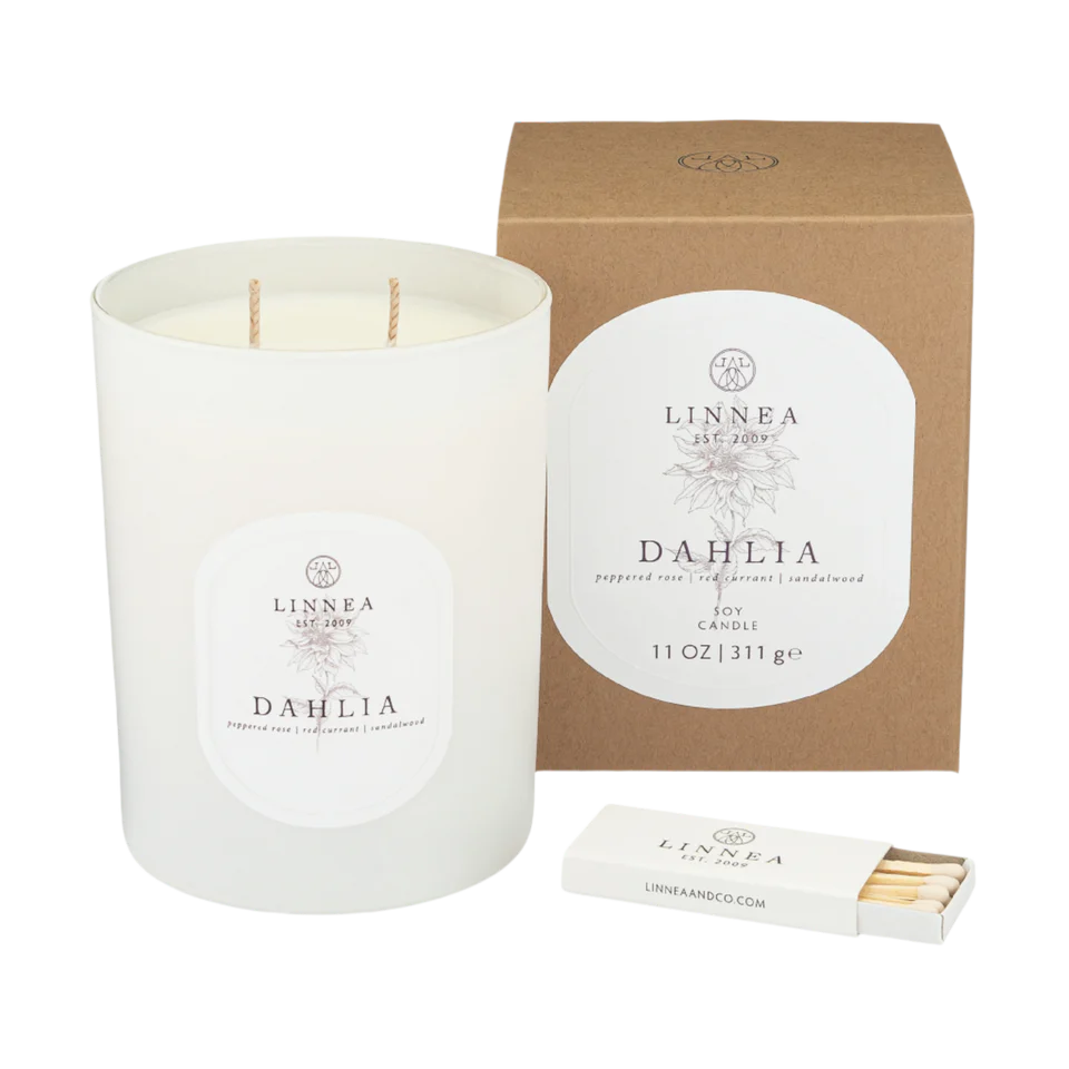 Dahlia two wick candle