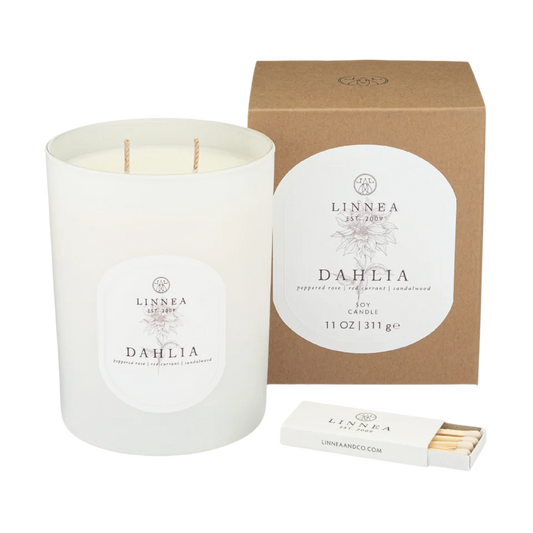 Dahlia two wick candle