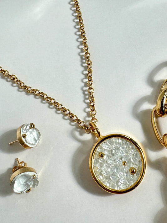 Herkimer Field Medium Universe Pendant Necklace