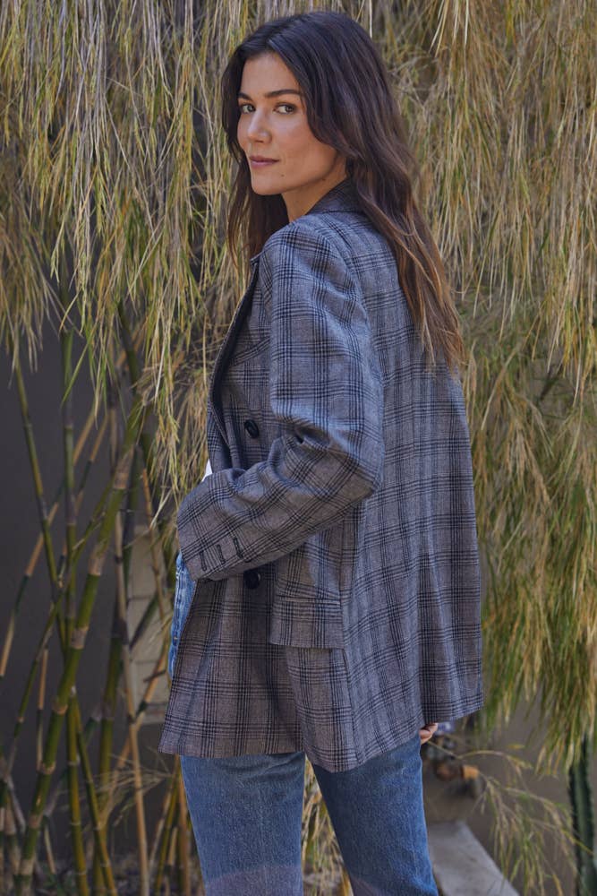 Plaid Blazer