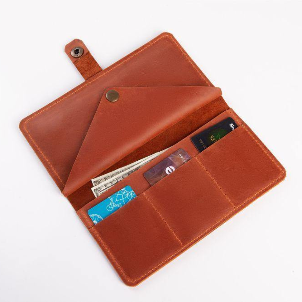 Women's Genuine Leather Cell Phone Wallet