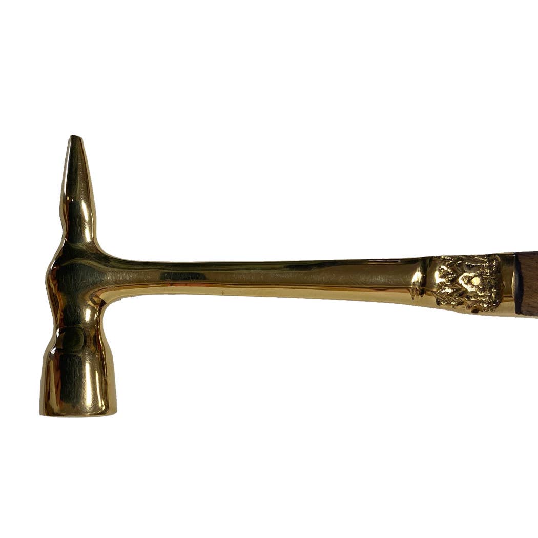 Brass & Wood Ice Hammer/Bottle Opener