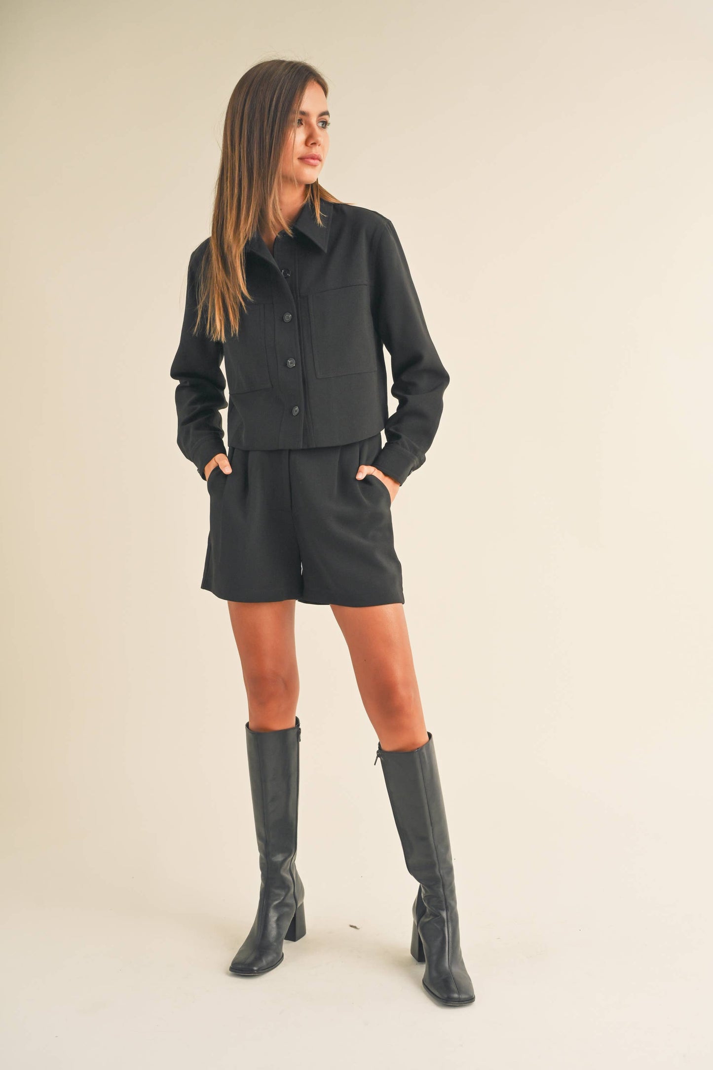 Pleated Shorts