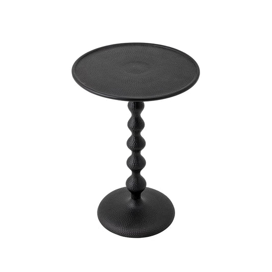 Black Hammered Metal Table