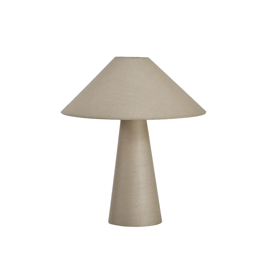 Linen Table Lamp w/ Linen Shade