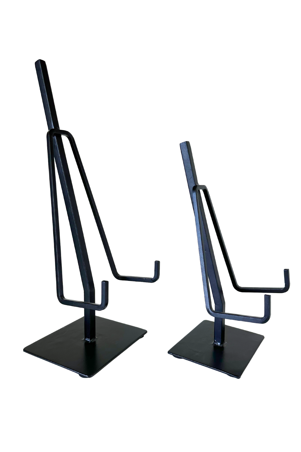 Easel Stand Dual Arm Black Iron