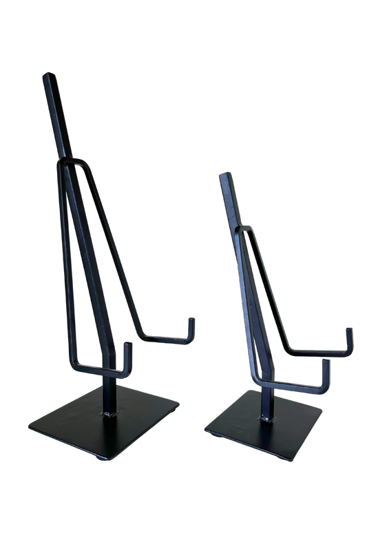 Easel Stand Dual Arm Black Iron
