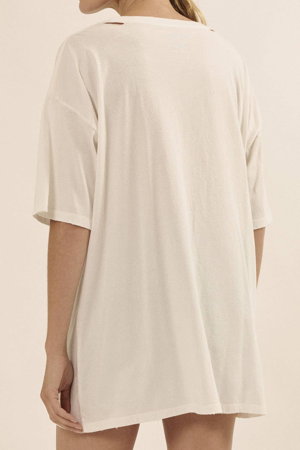 Cheetah Mineral-Washed Oversized Graphic Tee