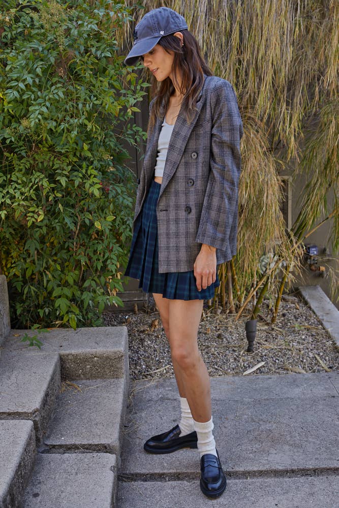 Plaid Blazer