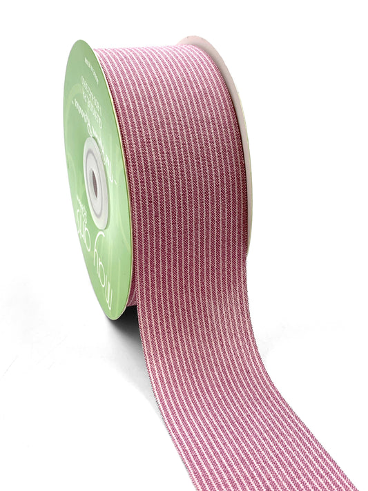 1.5" Mauve Vintage Washed Linen Ribbon