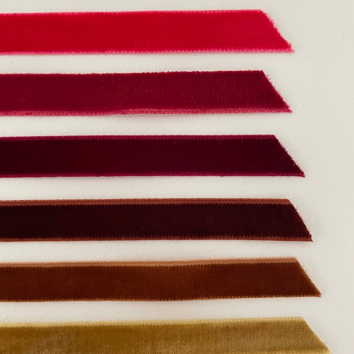 1 3/4"-2" brass flared bell ornament 16 colors velvet ribbon