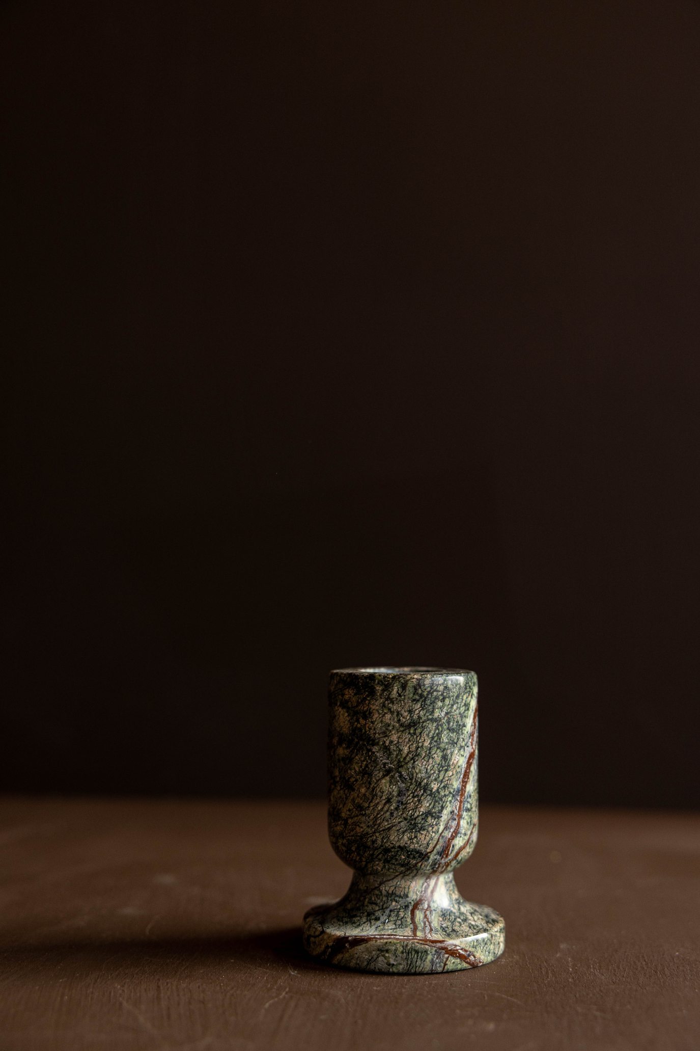 Emerald Marble Tapered Candle Holder