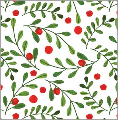 Continuous Roll Gift Wrap | Mod Holly