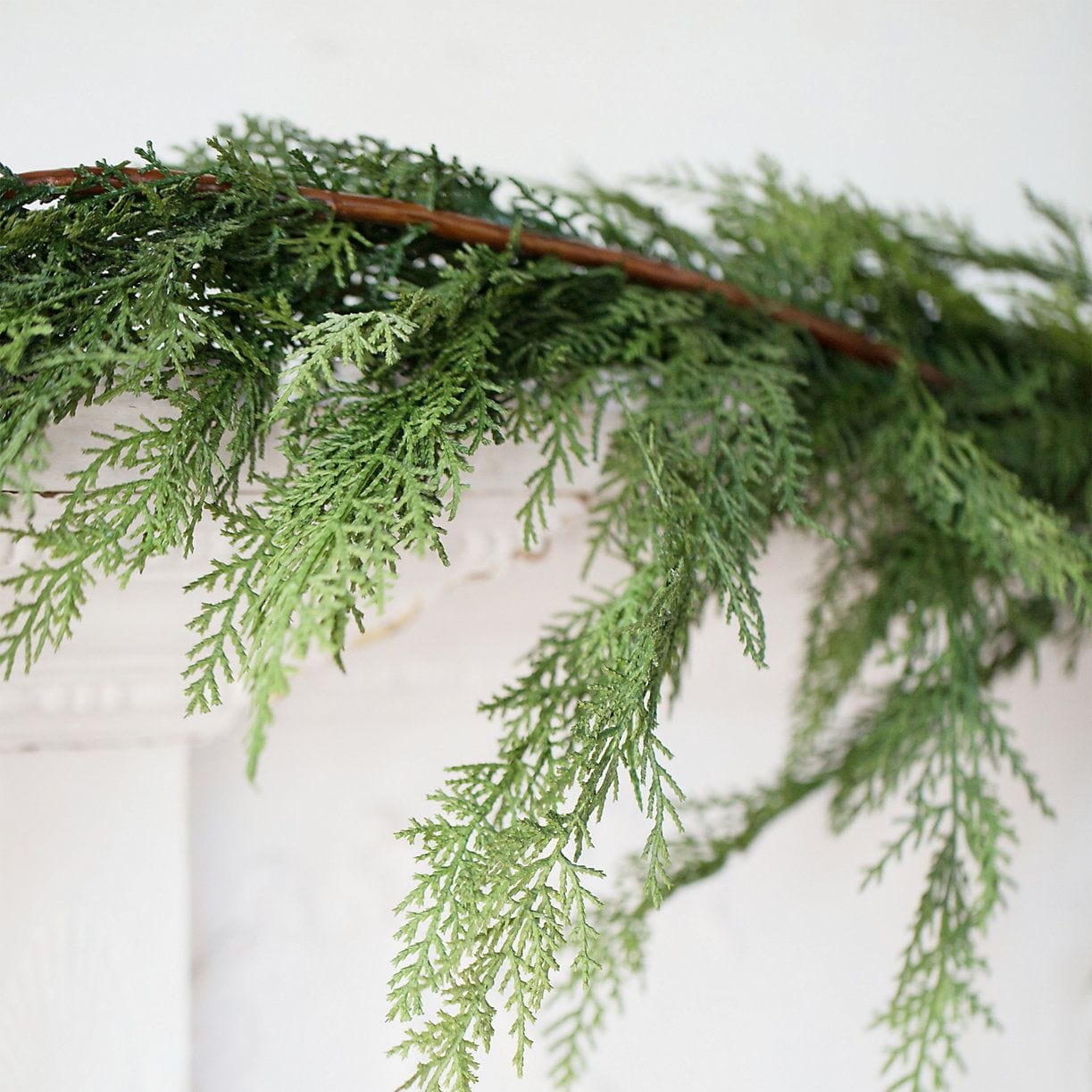 6' Faux Realistic Cedar Garland