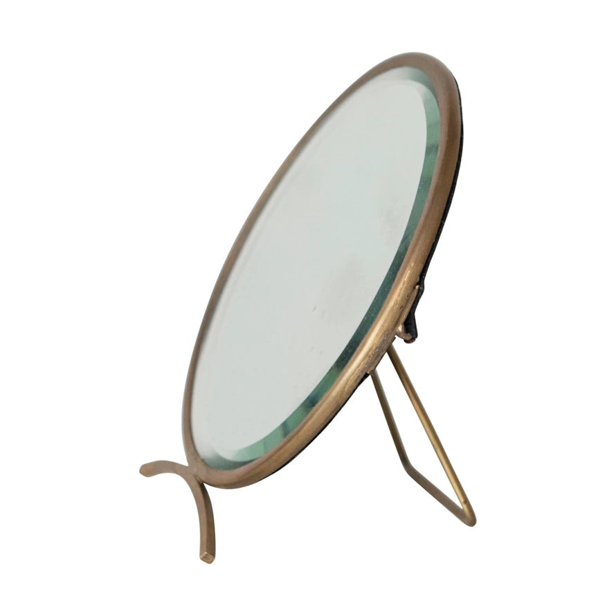 Brass Folding Mirror