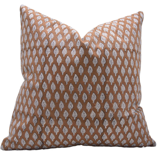 Khushbu Block Print Cotton Pillow 22"