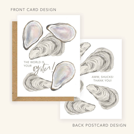 The World is Your Oyster - 2 in 1 Card & Postcard